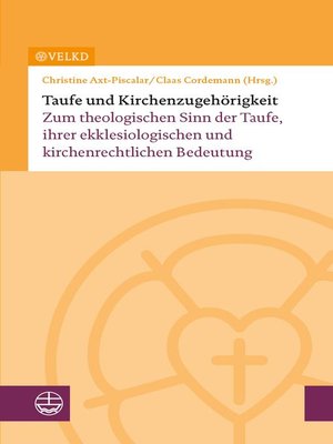 cover image of Taufe und Kirchenzugehörigkeit